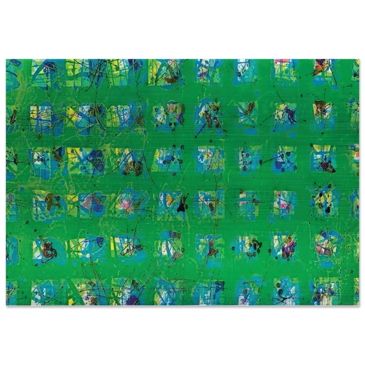La Primavera - Sam Francis Brushed Aluminum Print - 70x100 cm / 28x40 inches | Sam Francis Aluminum Print | Sam Francis Prints