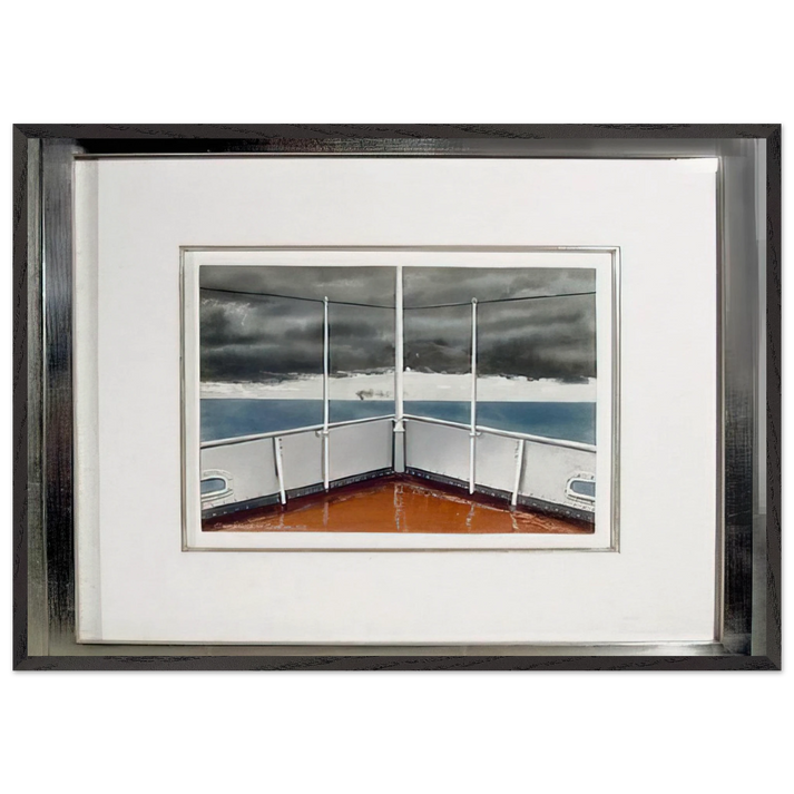 On the Great Lakes - 1953 - Clarence Holbrook Carter 70x100 cm / 28x40 inches Framed Art Print – Black Wooden Frame