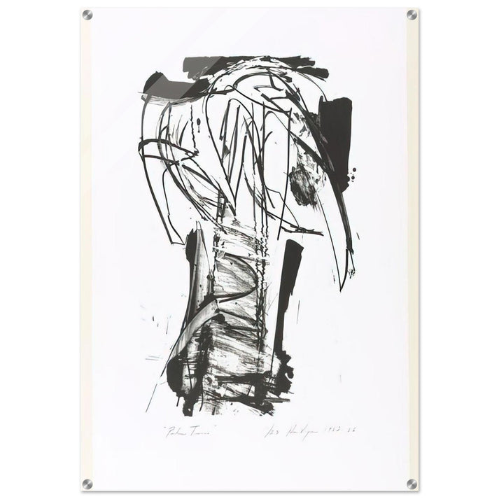 PALM TREES FROM THE SERIES THE ARCHAICS 1966 - Grace Hartigan Acrylic Print - 70x100 cm / 28x40″ inches | Grace Hartigan Wall Art | Grace Hartigan Prints
