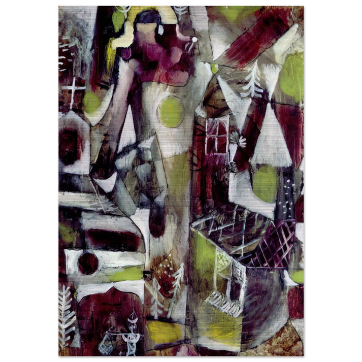 SWAMP LEGEND 1919 - Paul Klee Brushed Aluminum Print - 70x100 cm / 28x40 inches | Paul Klee Aluminum Print | Paul Klee Prints