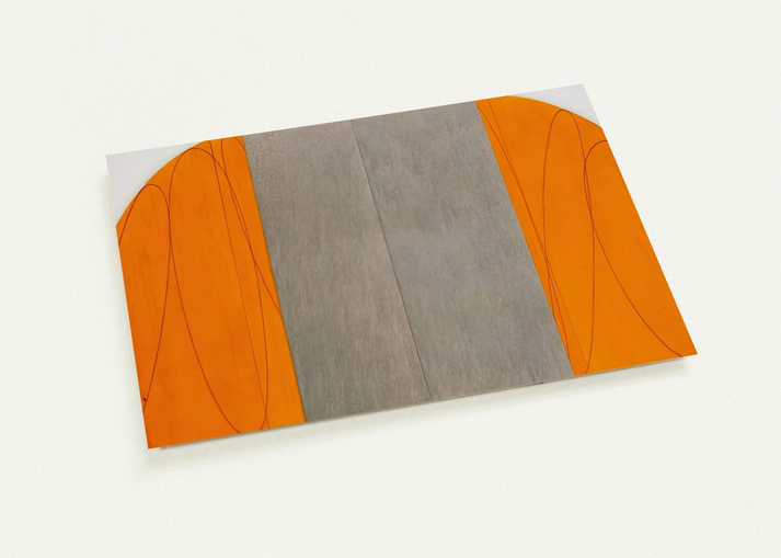 CURVED PLANE FIGURE VIII 1995 By Robert Mangold Pack of 10 Post Cards | Robert Mangold Post Cards | A6 (10.5 x 14.8 cm) - 4.1 x 5.8 inches