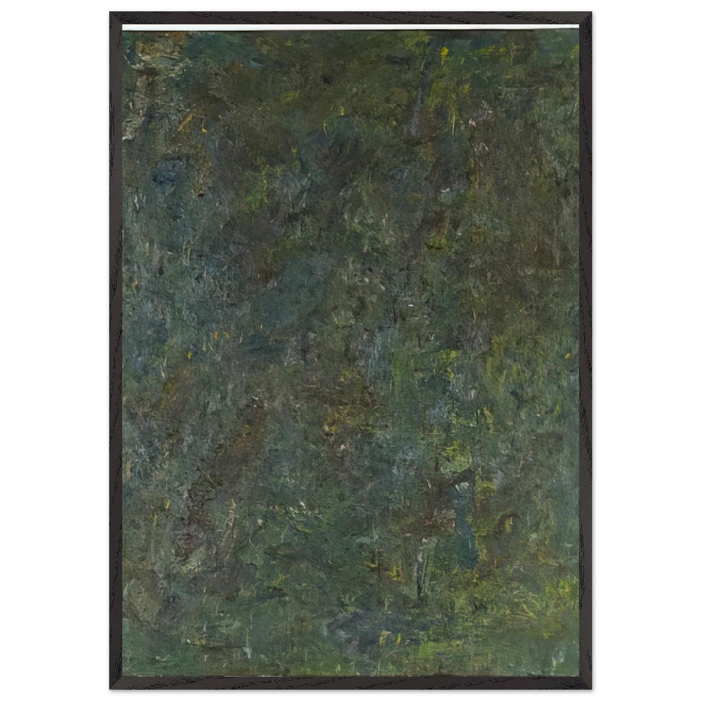 STRAW 1982 - Milton Resnick 70x100 cm / 28x40 inches Framed Art Print – Black Wooden Frame