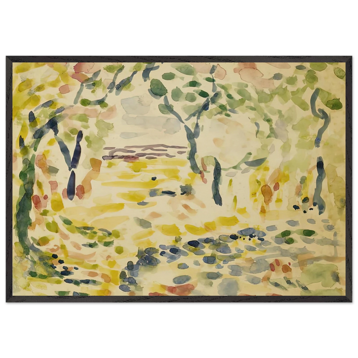 ETUDE POUR LE BONHEUR DE VIVRE 1905 - Henri Matisse 70x100 cm / 28x40 inches Framed Art Print – Black Wooden Frame
