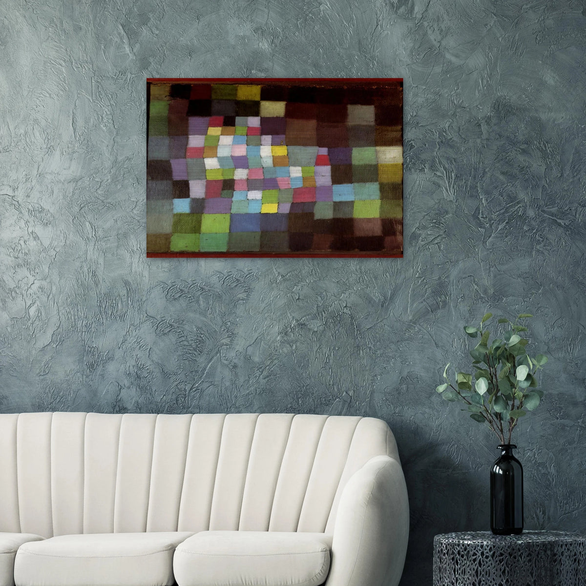 ABSTRACTION WITH REFERENCE TO A FLOWERING TREE 1925 - Paul Klee Brushed Aluminum Print - 70x100 cm / 28x40 inches | Paul Klee Aluminum Print | Paul Klee Prints