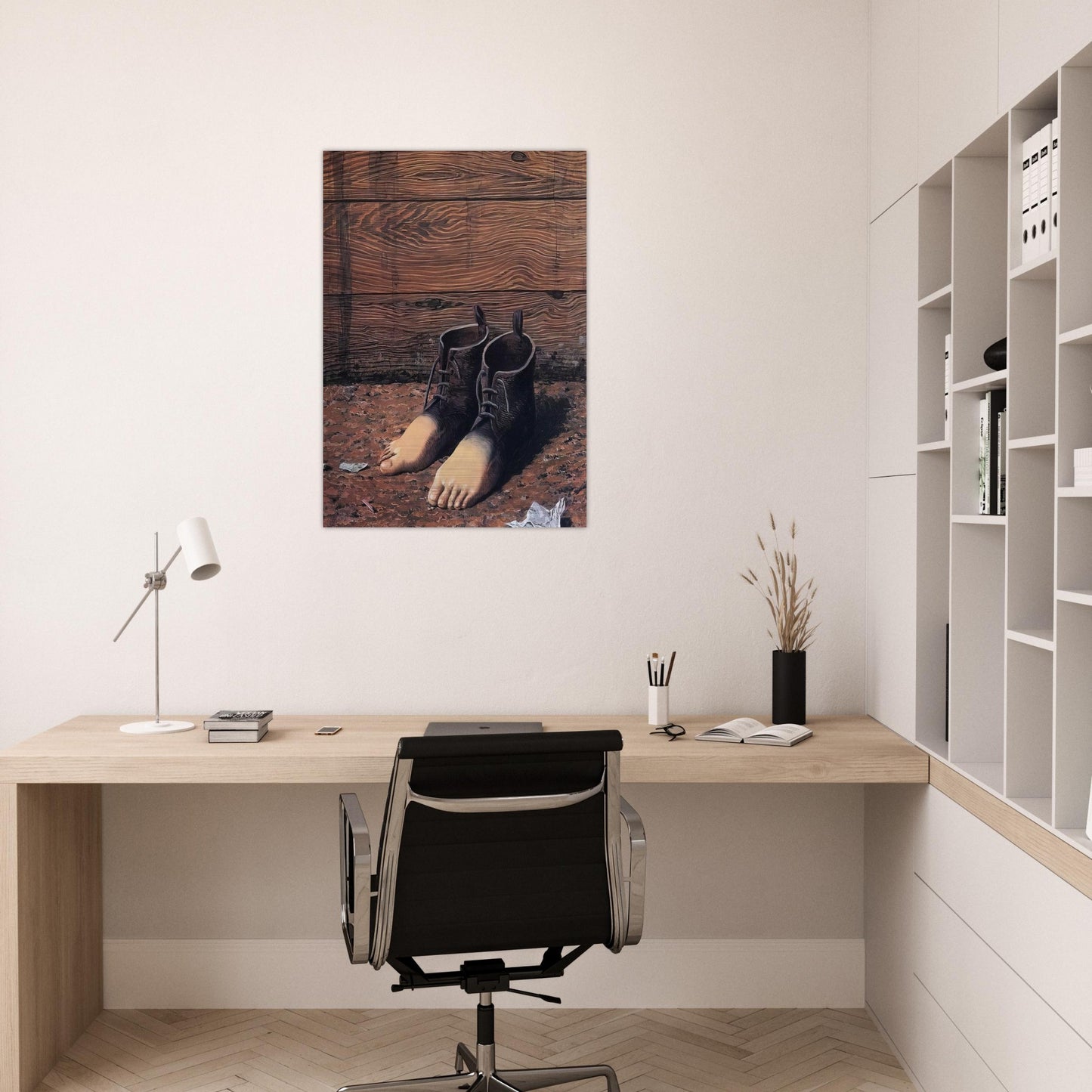 THE RED MODEL 1935 - Rene Magritte Brushed Aluminum Print - 70x100 cm / 28x40 inches | Rene Magritte Aluminum Print | Rene Magritte Prints