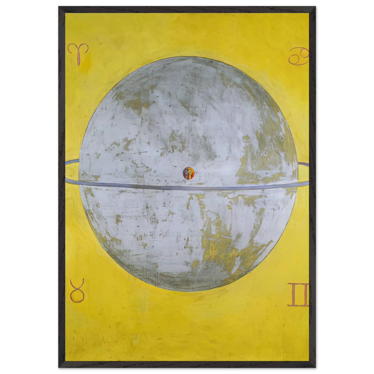 THE DOVE NR 12 1915 - Hilma af Klint 70x100 cm / 28x40 inches Framed Art Print – Black Wooden Frame
