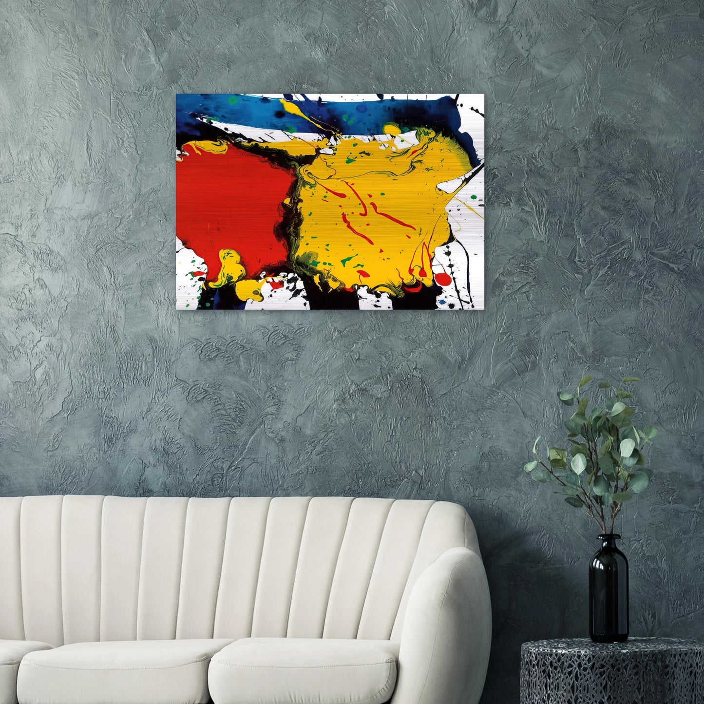 Untitled SFP94-109 SFF 1757 - Sam Francis Brushed Aluminum Print - 70x100 cm / 28x40 inches | Sam Francis Aluminum Print | Sam Francis Prints