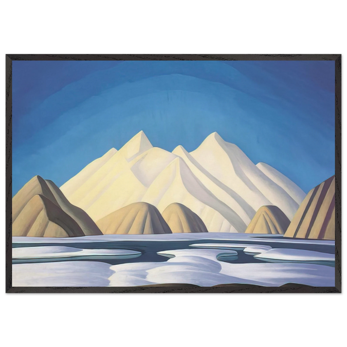 Baffin Island - 1931 - Lawren Harris 70x100 cm / 28x40 inches Framed Art Print – Black Wooden Frame