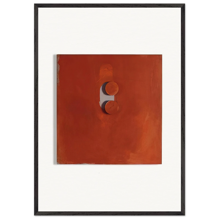 TABLETTENBILD 1966 - Blinky Palermo 70x100 cm / 28x40 inches Framed Art Print – Black Wooden Frame