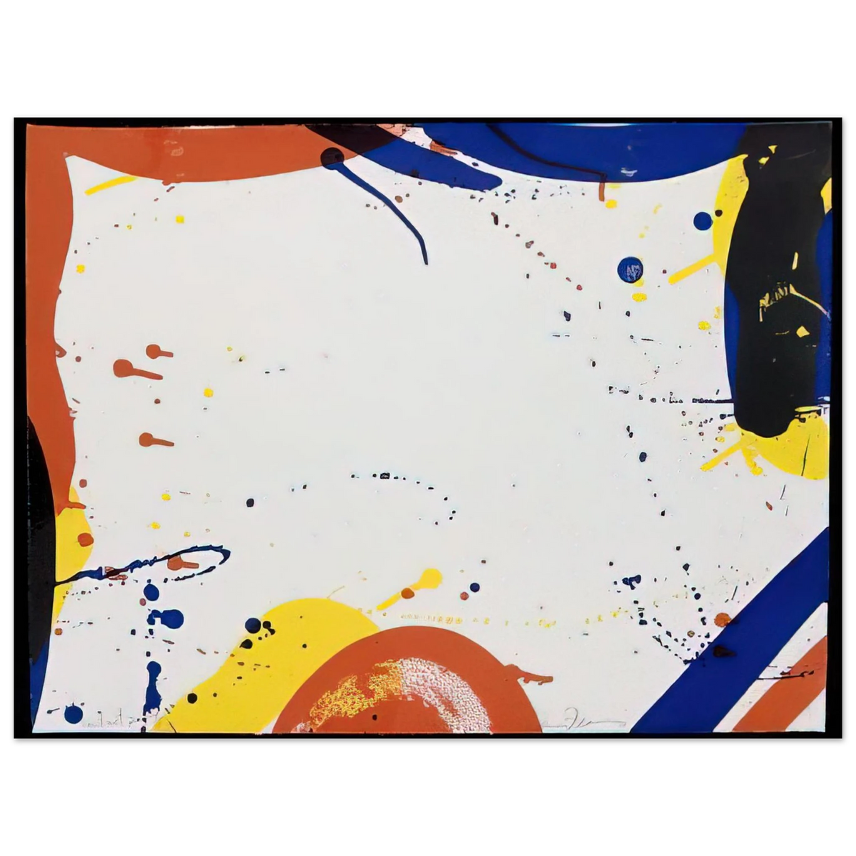 Sam Francis - Abstract Composition SF 61 75x100 cm / 30x40inches Fine Art Poster