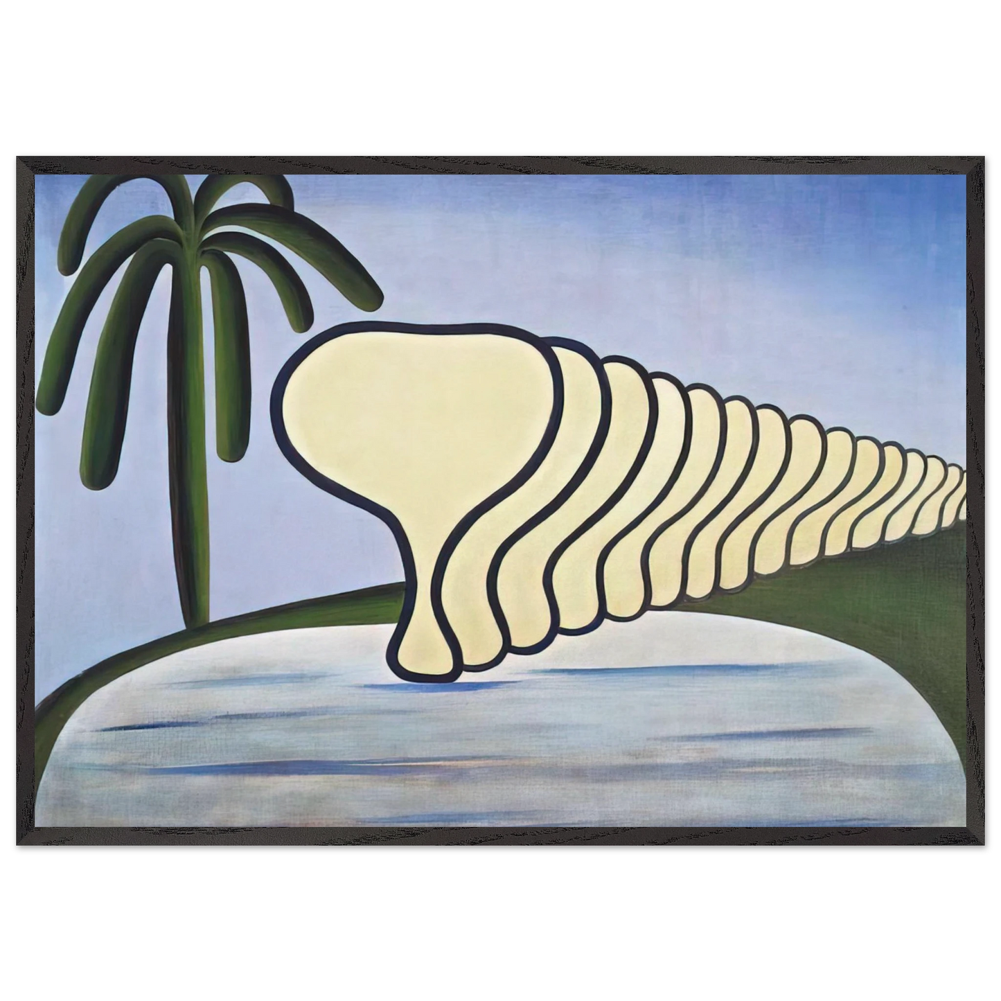 Sleep - Tarsila do Amaral 70x100 cm / 28x40 inches Framed Art Print – Black Wooden Frame