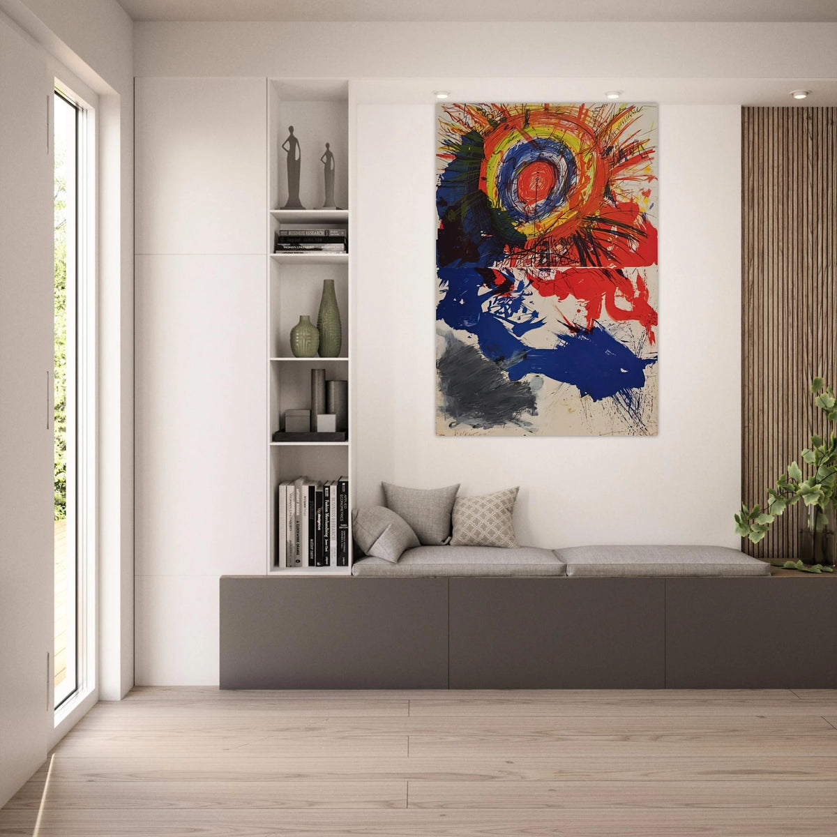 Composition - 1957 - Walasse Ting Art Prints - 100x150 cm / 40x60″ inches | Walasse Ting Poster | Walasse Ting Prints