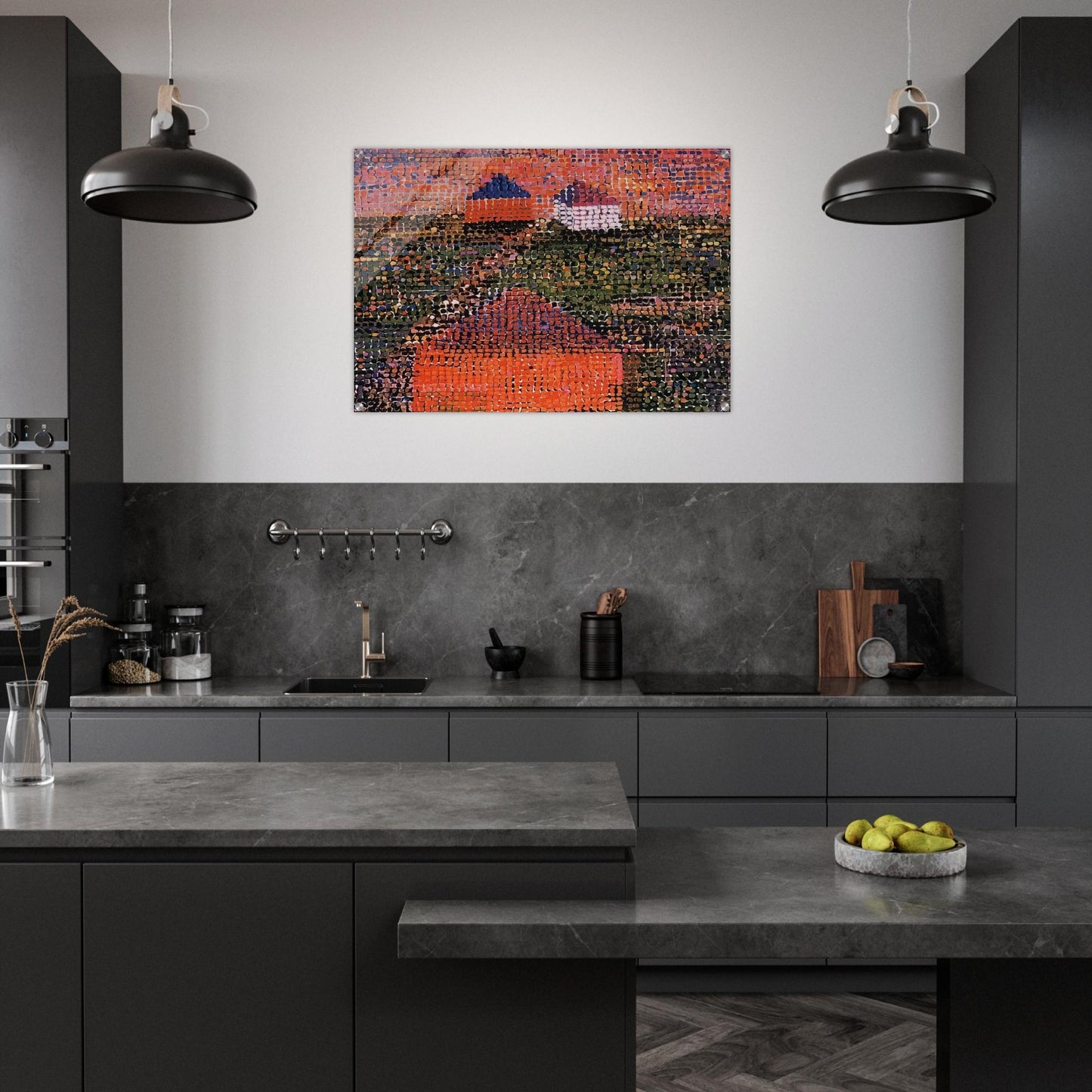 Houses - 2005 - Jennifer Bartlett Acrylic Print - 70x100 cm / 28x40″ inches