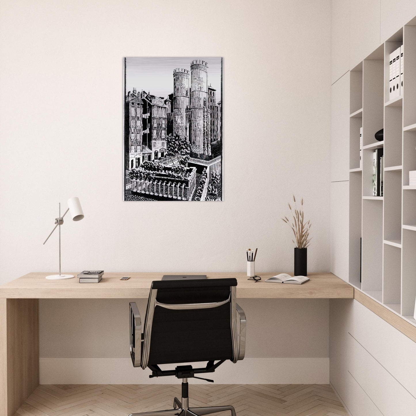 ESCHER (25) - MC Escher Brushed Aluminum Print - 70x100 cm / 28x40 inches | MC Escher Aluminum Print | MC Escher Prints | Maurits Cornelis Escher Prints
