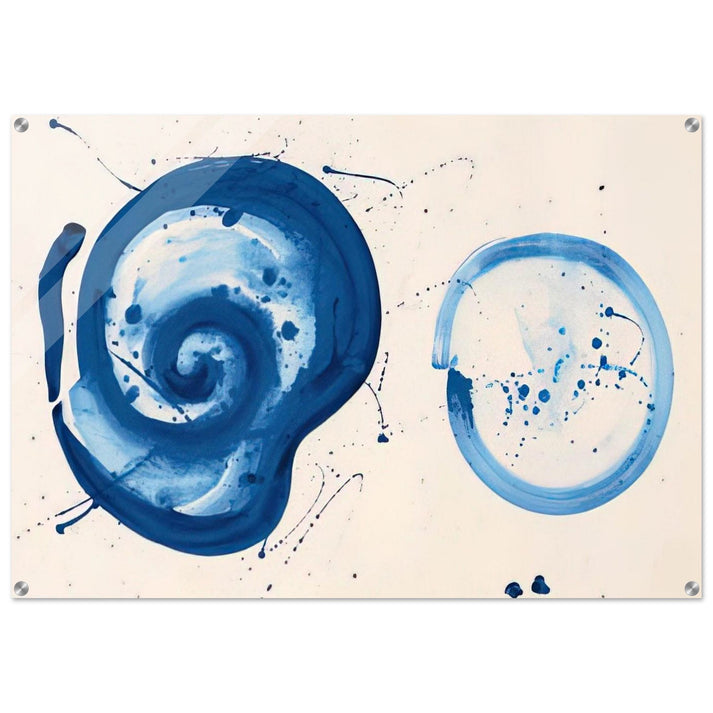 Composition Blue Balls - Sam Francis Acrylic Print - 70x100 cm / 28x40″ inches