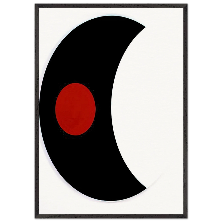 Omicron V - 1961 - Alexander Liberman 70x100 cm / 28x40 inches Framed Art Print – Black Wooden Frame