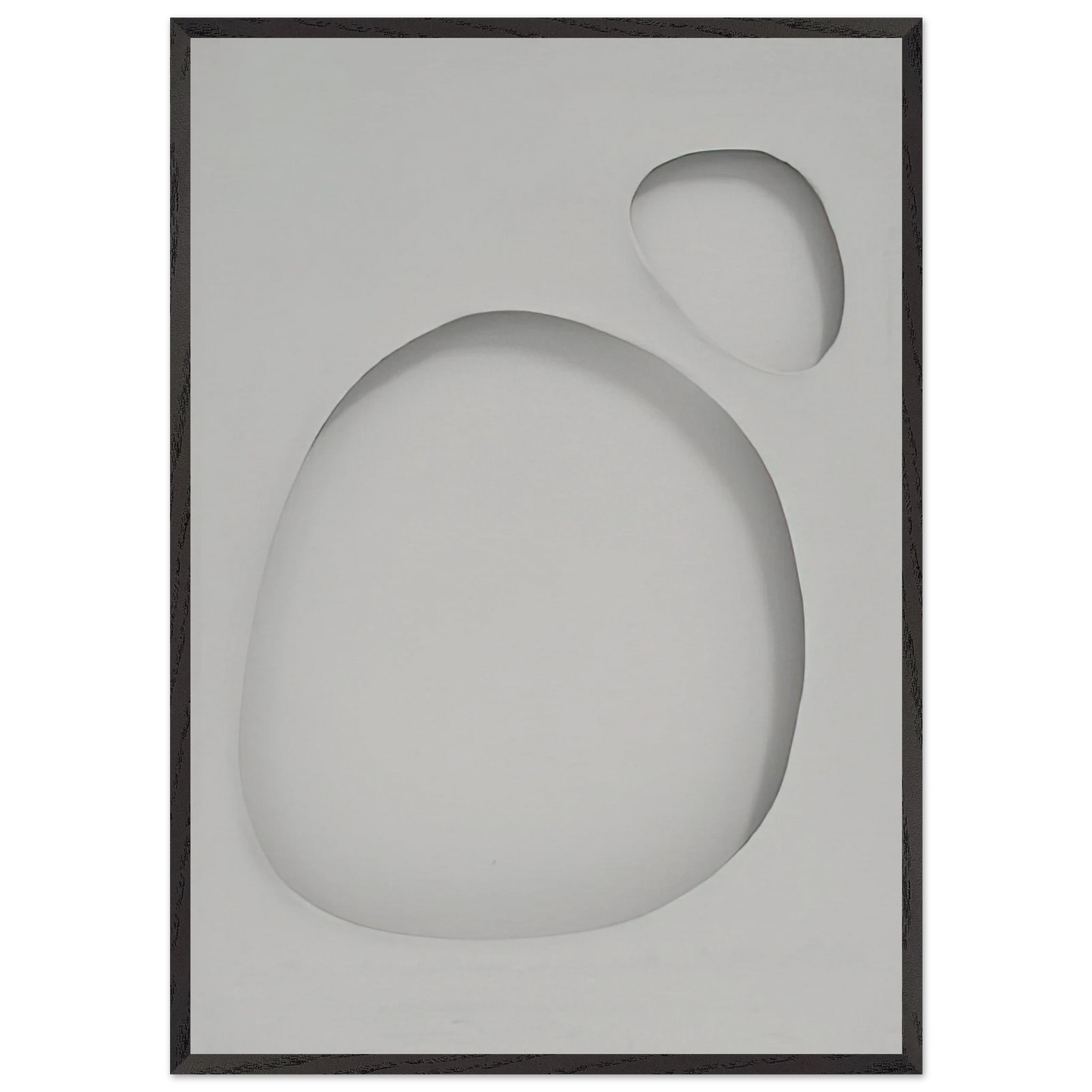Volume - 1959 - Dadamaino 70x100 cm / 28x40 inches Framed Art Print – Black Wooden Frame