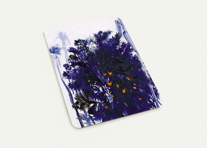 Moreton Bay Fig and Palm Trees - figurative By Brett Whiteley Pack of 10 Post Cards | Brett Whiteley Post Cards | A6 (10.5 x 14.8 cm) - 4.1 x 5.8 inches