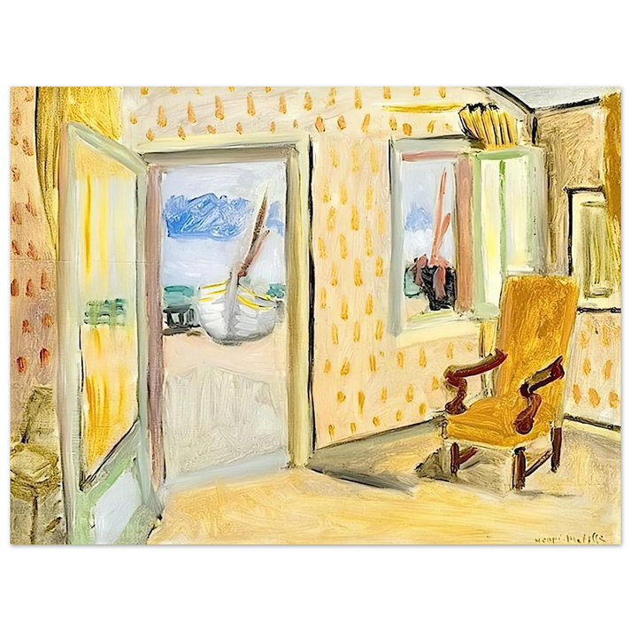 Henri Matisse - INTERIOR OPEN DOOR 1920 75x100 cm / 30x40inches Fine Art Poster