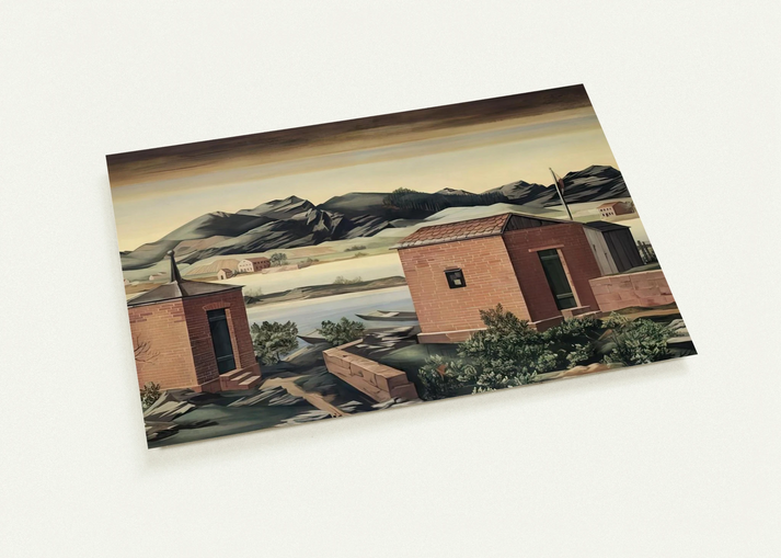 Imbarcadero a Zurigo - 1927 By Julius Bissier Pack of 10 Post Cards | Julius Bissier Post Cards | A6 (10.5 x 14.8 cm) - 4.1 x 5.8 inches