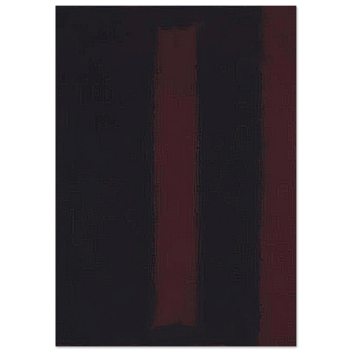 Mark Rothko - Black on Maroon - 1959 Wall Art - 60x80 cm / 24x32 inches - Fine Art Poster-canvas - -