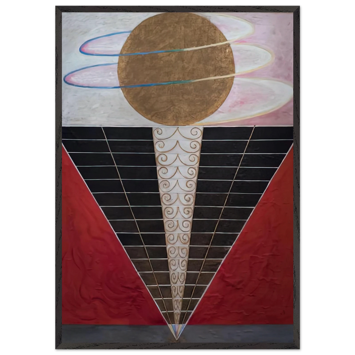 ALTARPIECE NO 2 1915 - Hilma af Klint 70x100 cm / 28x40 inches Framed Art Print – Black Wooden Frame