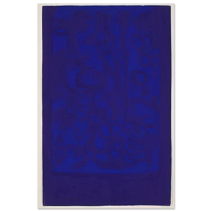 Blue Viola - 1962 - Carla Accardi Art Prints - 100x150 cm / 40x60″ inches | Carla Accardi Poster | Carla Accardi Prints