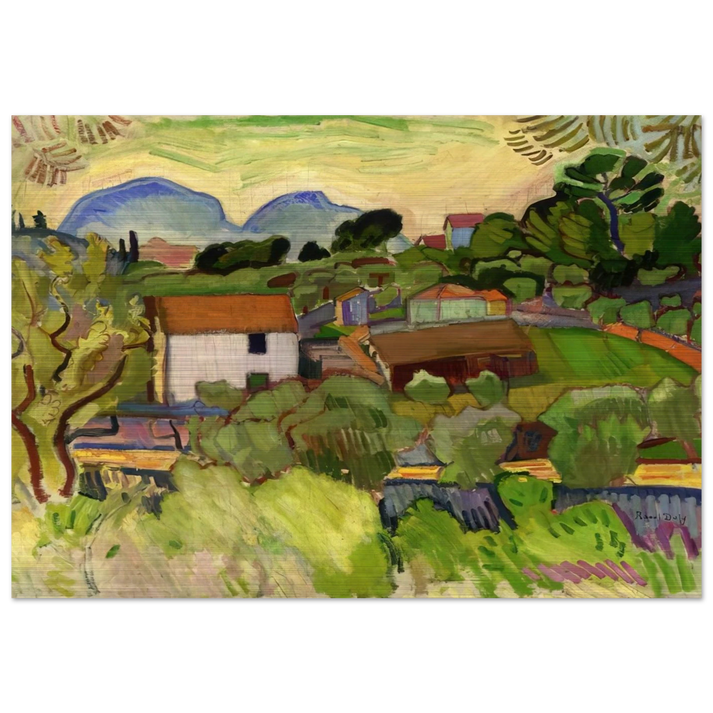 THE RIVER - Raoul Dufy Brushed Aluminum Print - 70x100 cm / 28x40 inches | Raoul Dufy Aluminum Print | Raoul Dufy Prints