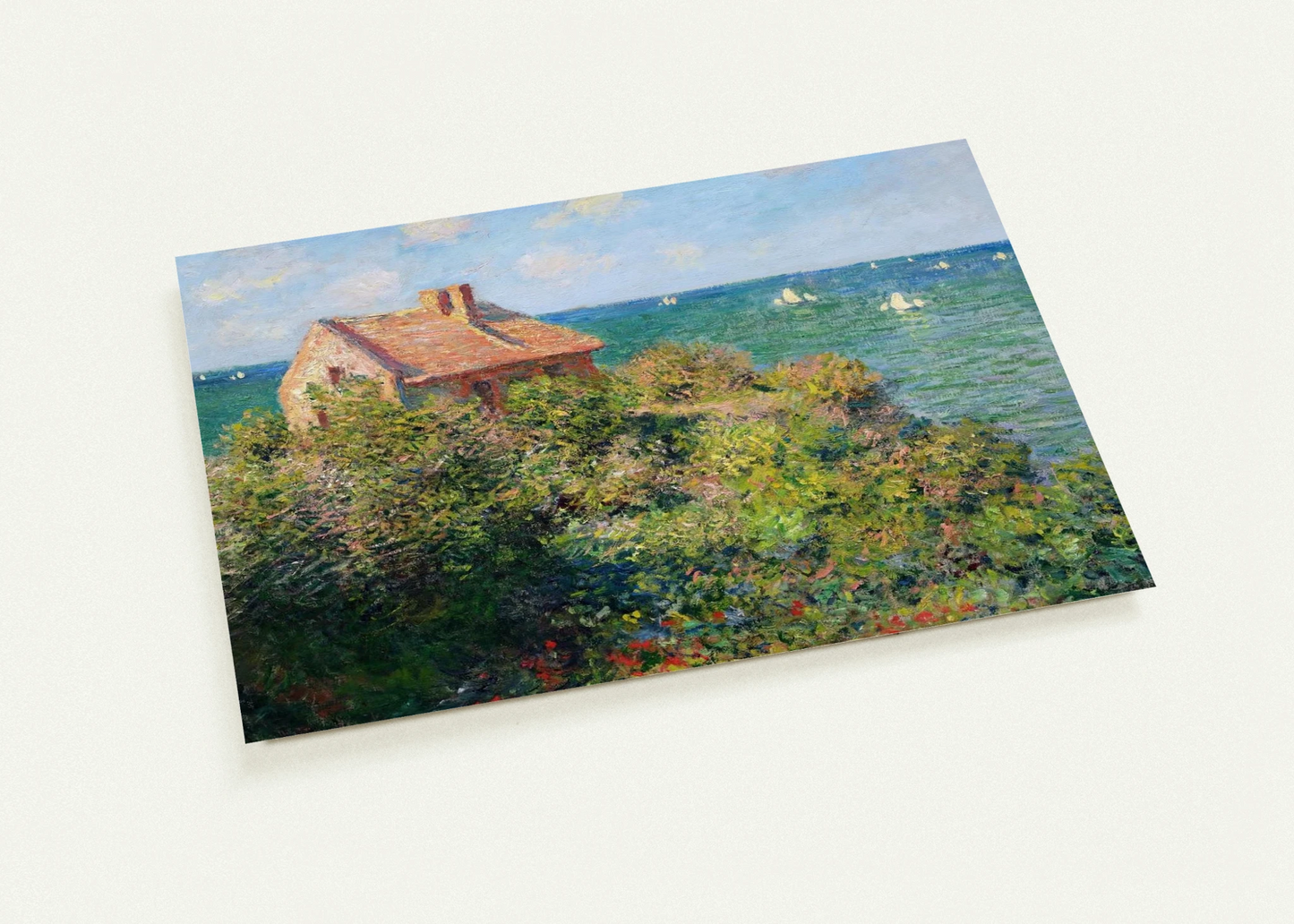 Fisherman's Cottage at Varengeville By claude monet Pack of 10 Post Cards | claude monet Post Cards | A6 (10.5 x 14.8 cm) - 4.1 x 5.8 inches