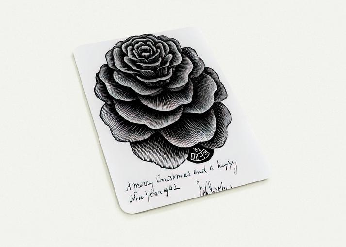 MERRY CHRISTMAS HAPPY NEW YEAR By MC Escher Pack of 10 Post Cards | MC Escher Post Cards | A6 (10.5 x 14.8 cm) - 4.1 x 5.8 inches