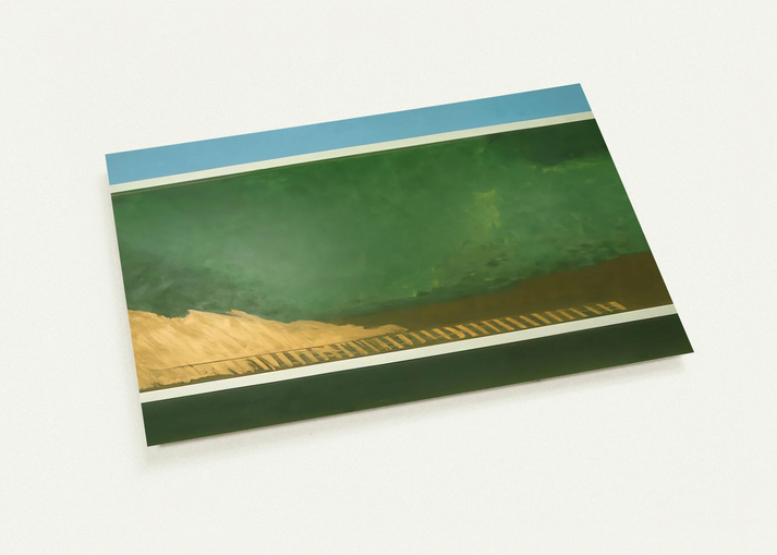 Heaven and Earth - 1967 By Ronnie Landfield Pack of 10 Post Cards | Ronnie Landfield Post Cards | A6 (10.5 x 14.8 cm) - 4.1 x 5.8 inches