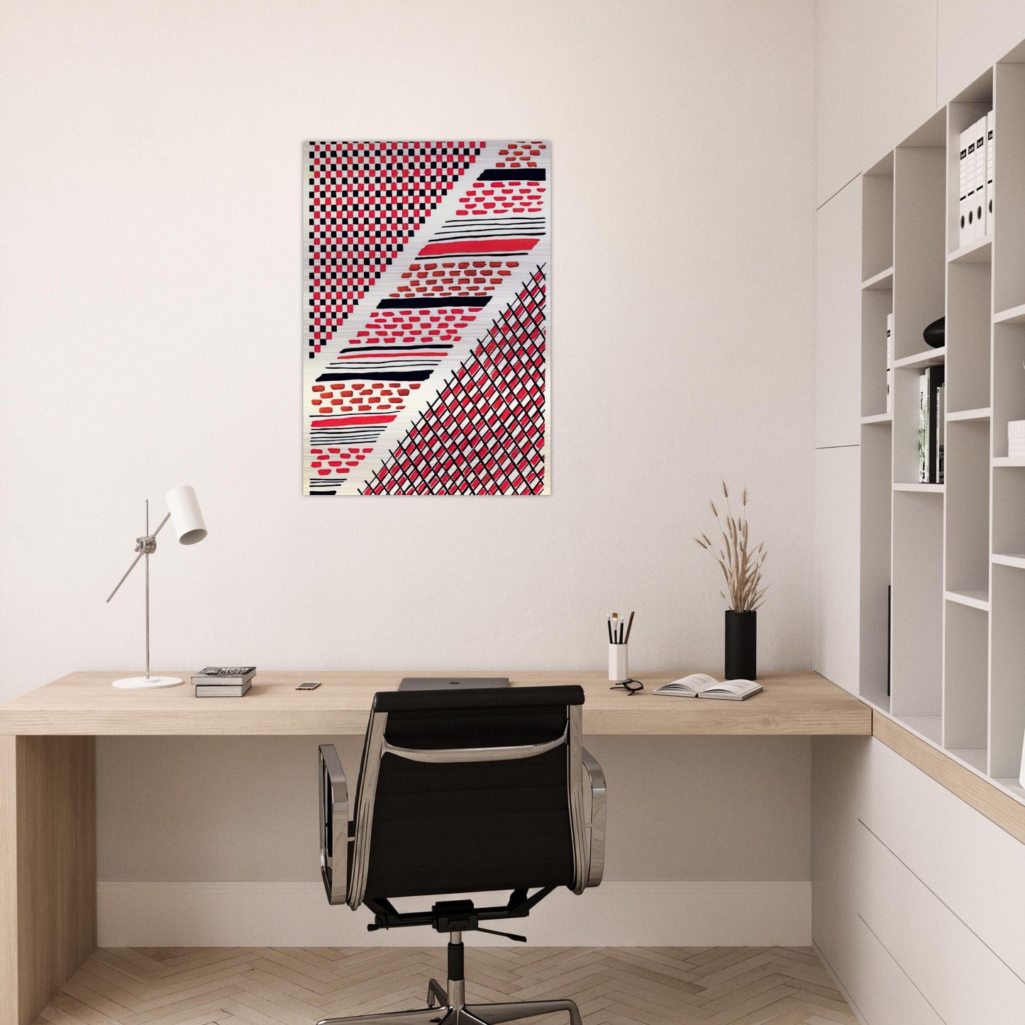 COMPOSITION 13 - Sonia Delaunay Brushed Aluminum Print - 70x100 cm / 28x40 inches | Sonia Delaunay Aluminum Print | Sonia Delaunay Prints