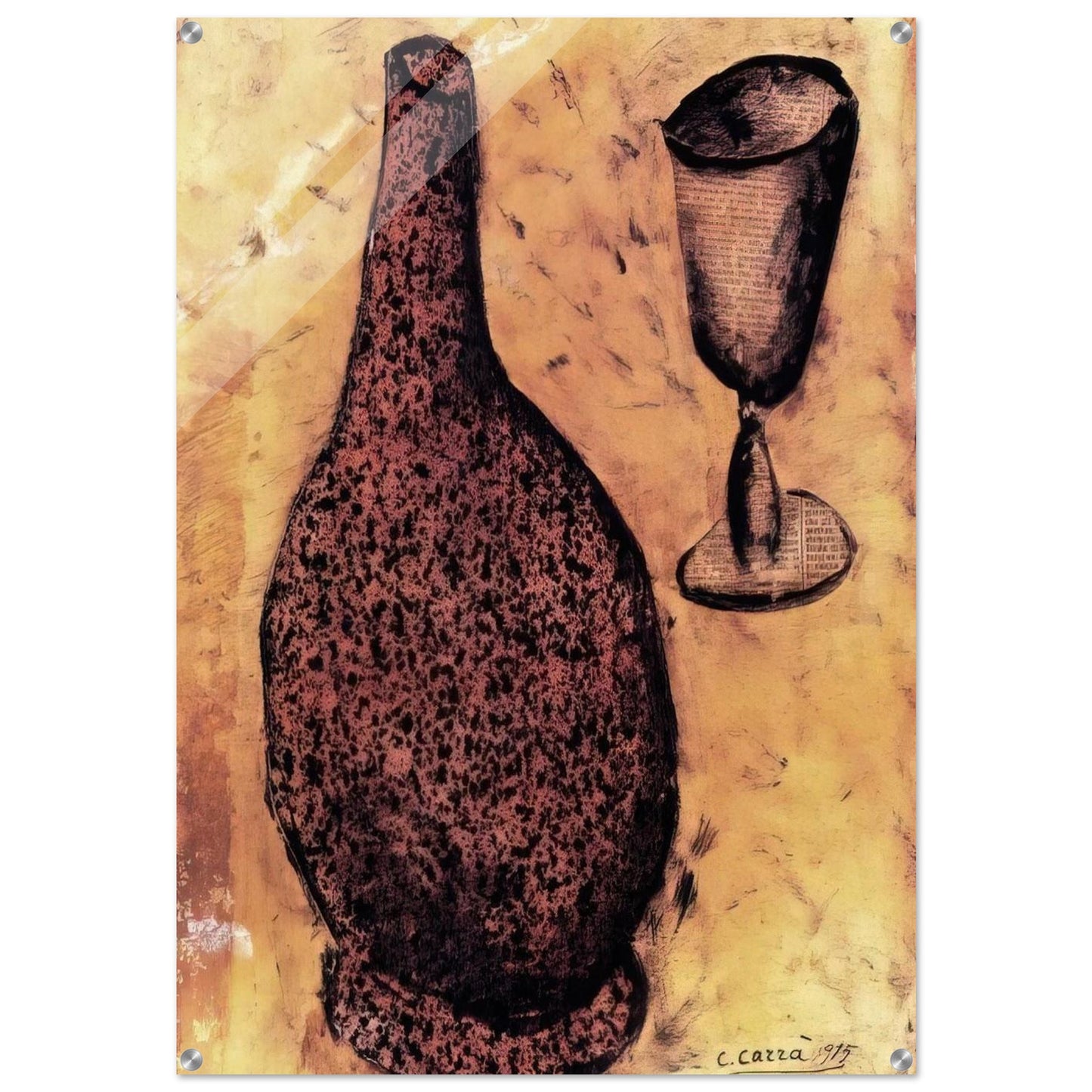 IL FIASCO 1915 - Carlo Carra Acrylic Print - 70x100 cm / 28x40″ inches