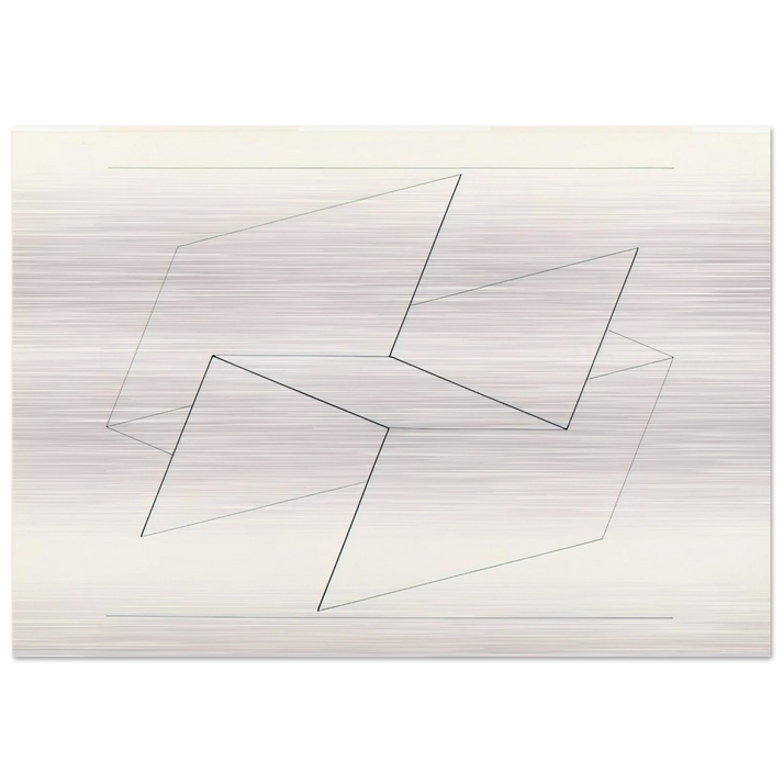 STRUCTURAL CONSTELLATION VI 1960 - Josef Albers Brushed Aluminum Print - 70x100 cm / 28x40 inches | Josef Albers Aluminum Print | Josef Albers Prints