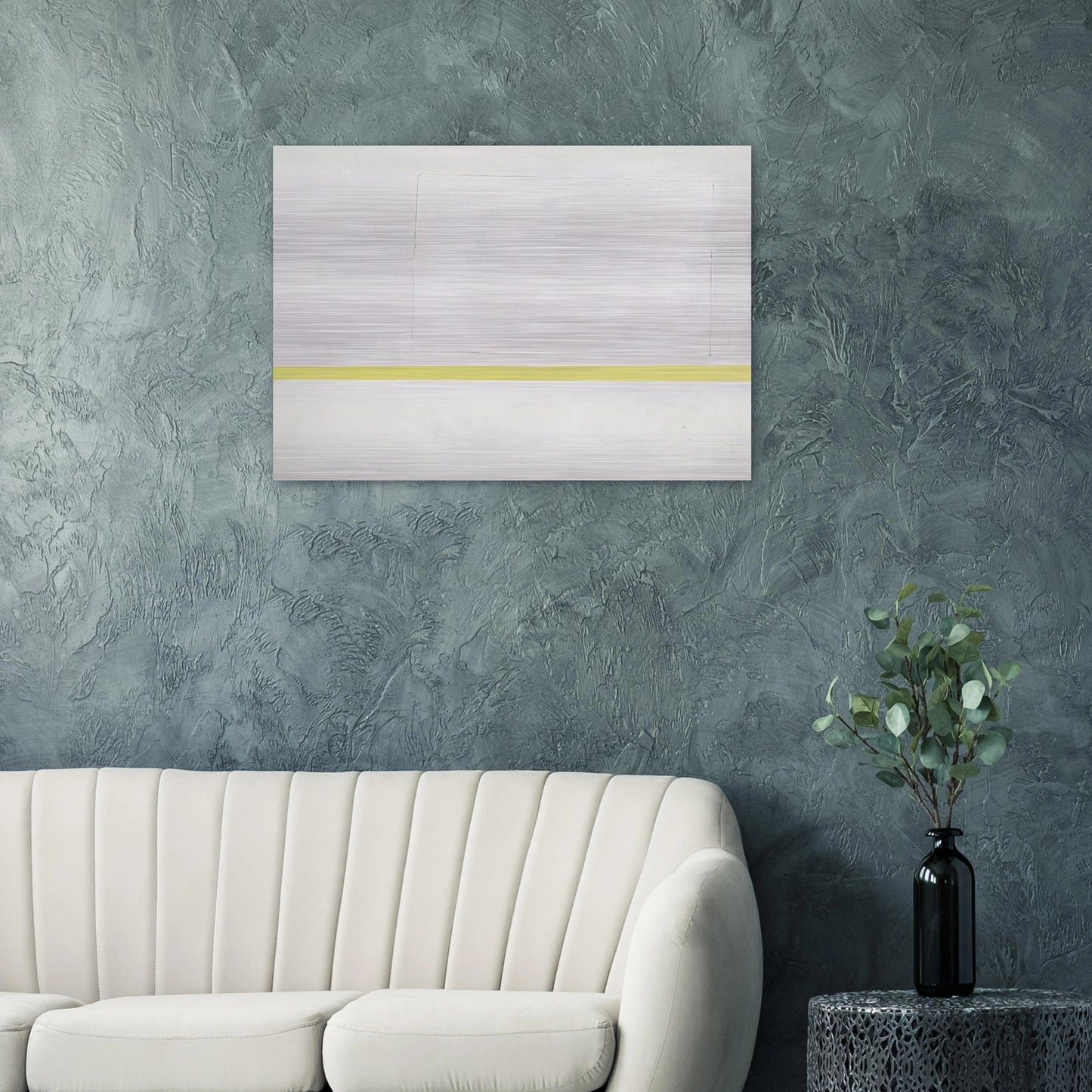 White Sun-Box - 1966 - Theodoros Stamos Brushed Aluminum Print - 70x100 cm / 28x40 inches | Theodoros Stamos Aluminum Print | Theodoros Stamos Prints