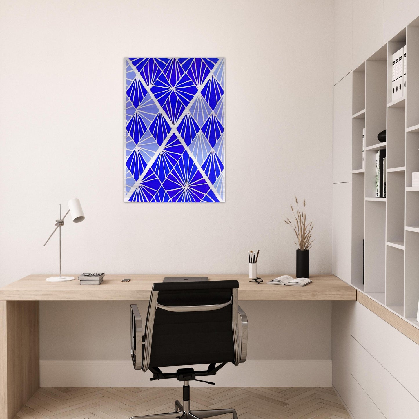 COMPOSITION 24 - Sonia Delaunay Brushed Aluminum Print - 70x100 cm / 28x40 inches | Sonia Delaunay Aluminum Print | Sonia Delaunay Prints