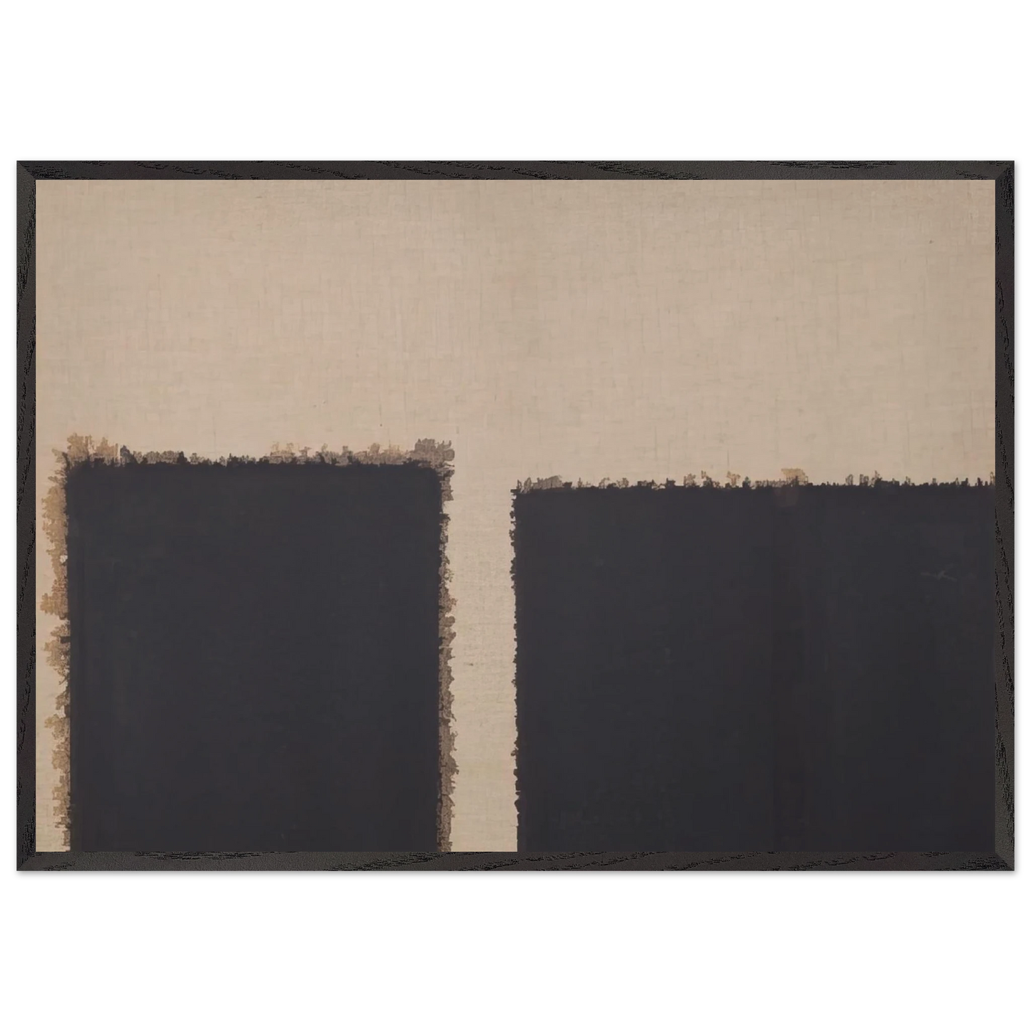 Burnt Umber Ultramarine - 2004 - Yun Hyong-keun 70x100 cm / 28x40 inches Framed Art Print – Black Wooden Frame