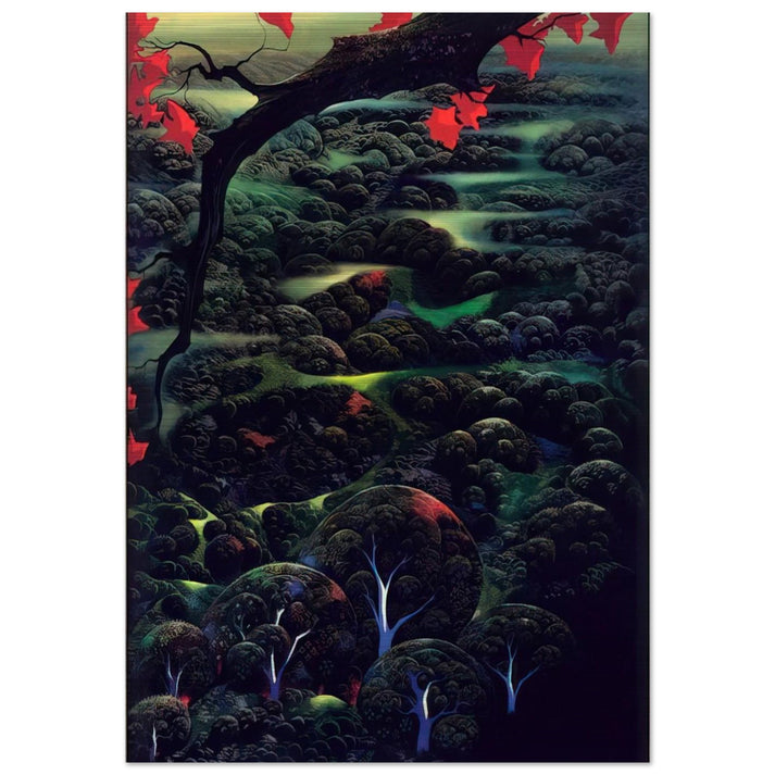 California Memories - Eyvind Earle Brushed Aluminum Print - 70x100 cm / 28x40 inches | Eyvind Earle Aluminum Print | Eyvind Earle Prints