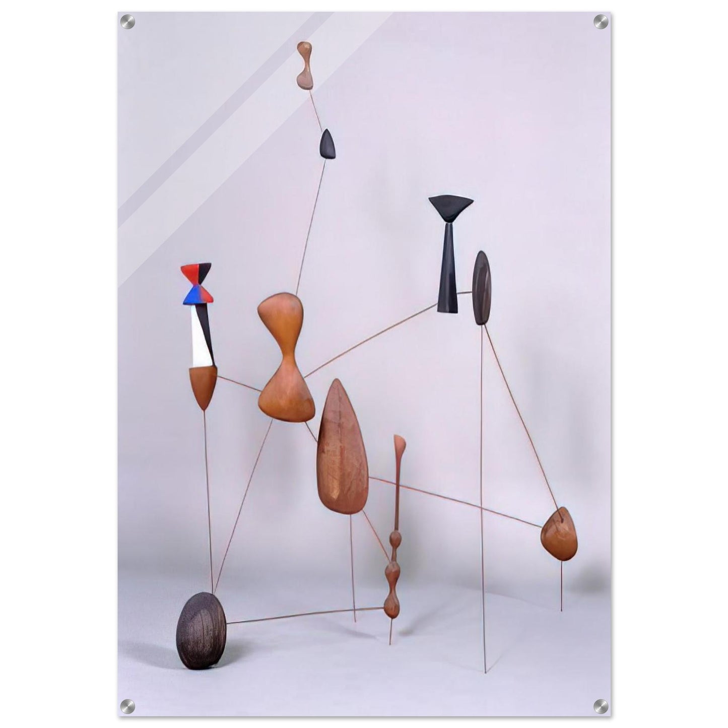 VERTICAL CONSTELLATION WITH BOMB 1943 - Alexander Calder Acrylic Print - 70x100 cm / 28x40″ inches