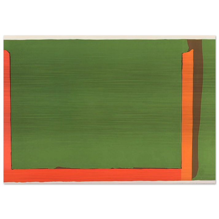 Untitled Litograph - Color Field Painting - John Hoyland Brushed Aluminum Print - 70x100 cm / 28x40 inches | John Hoyland Aluminum Print | John Hoyland Prints