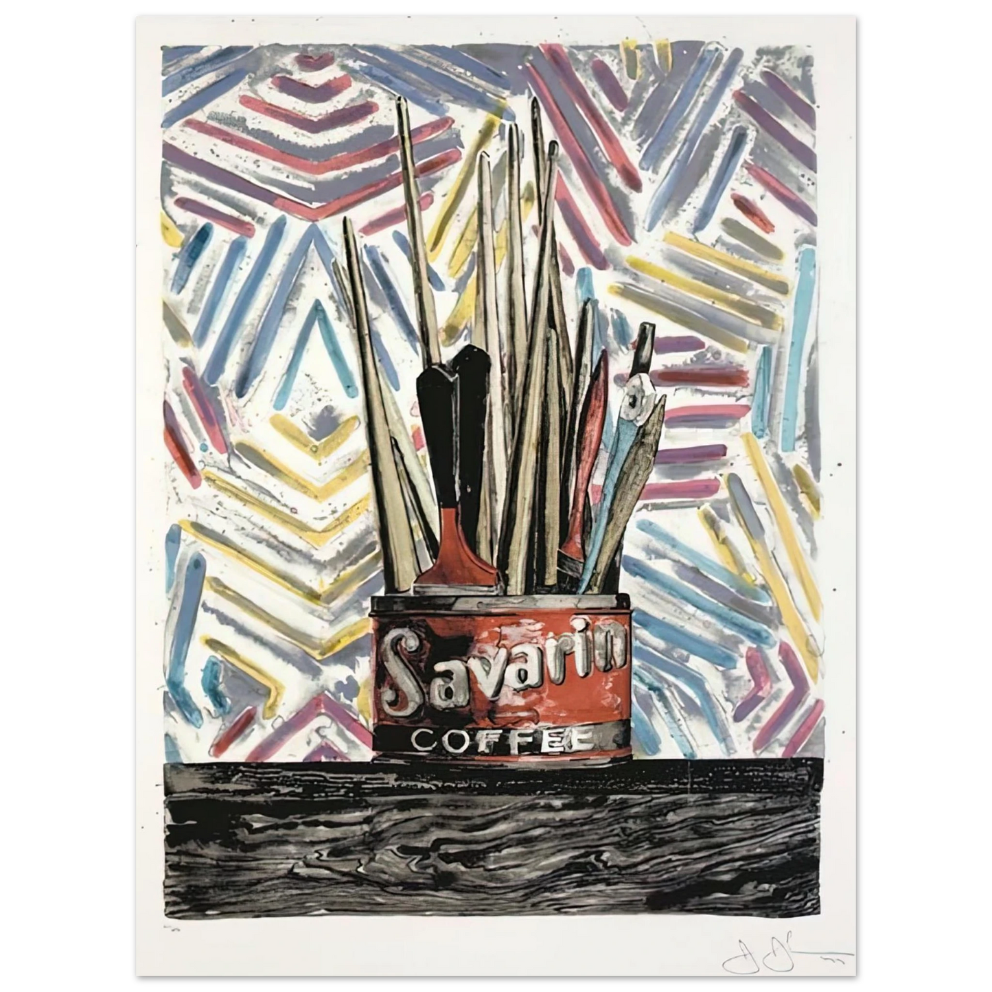 Jasper Johns - SAVARIN ULAE 183 75x100 cm / 30x40inches Fine Art Poster