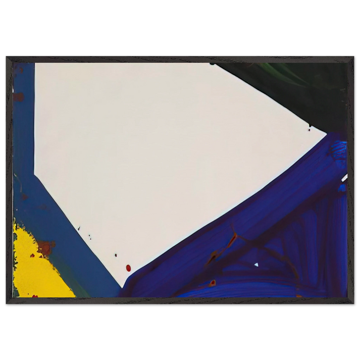 Untitled Edge - Sam Francis 70x100 cm / 28x40 inches Framed Art Print – Black Wooden Frame