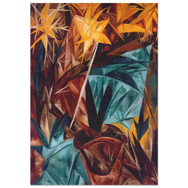 Rayonist lilies - 1913 - Natalia Goncharova Brushed Aluminum Print - 70x100 cm / 28x40 inches | Natalia Goncharova Aluminum Print | Natalia Goncharova Prints