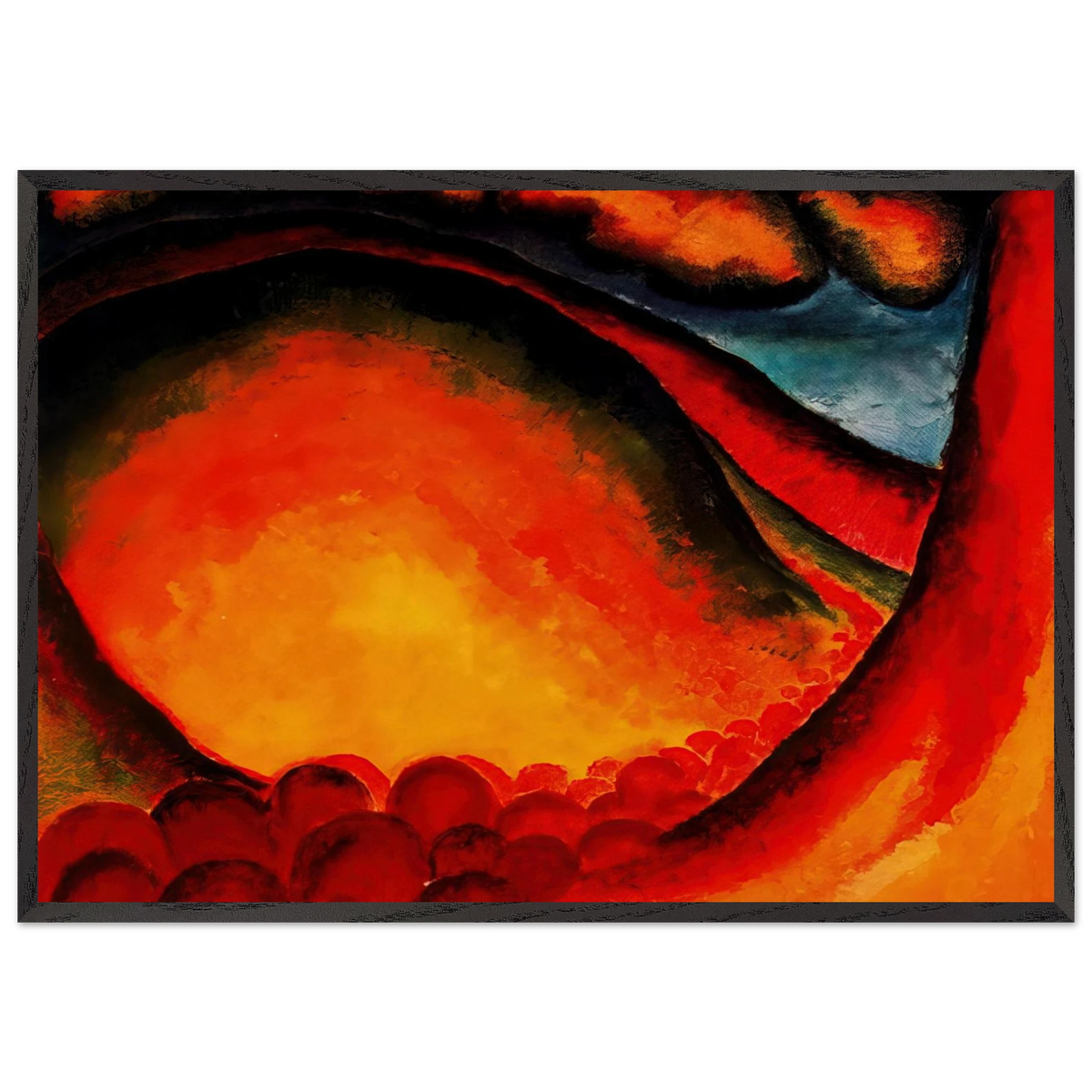 Special 21 - Georgia OKeeffe 70x100 cm / 28x40 inches Framed Art Print – Black Wooden Frame