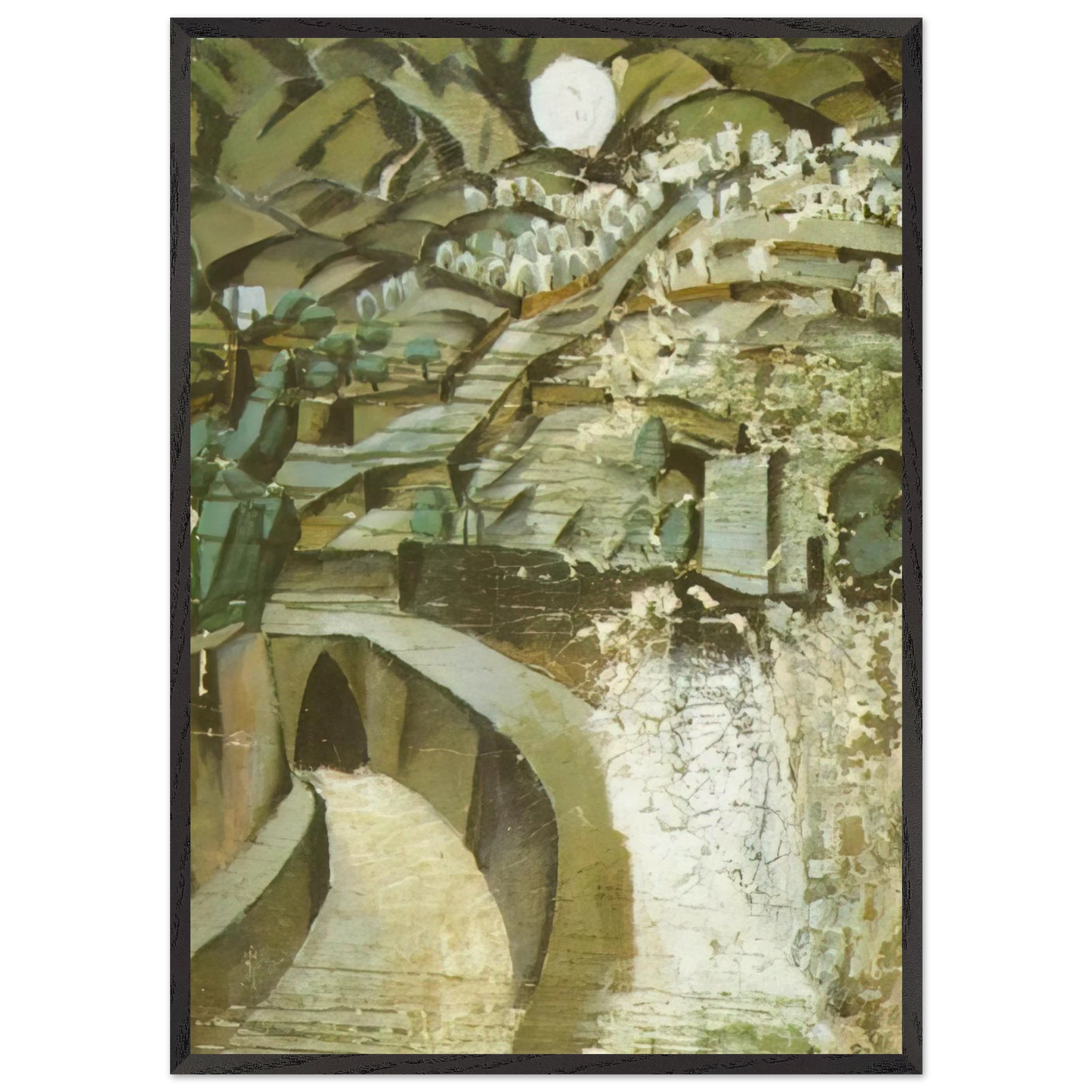 LA JORNETA - Salvador Dali 70x100 cm / 28x40 inches Framed Art Print – Black Wooden Frame