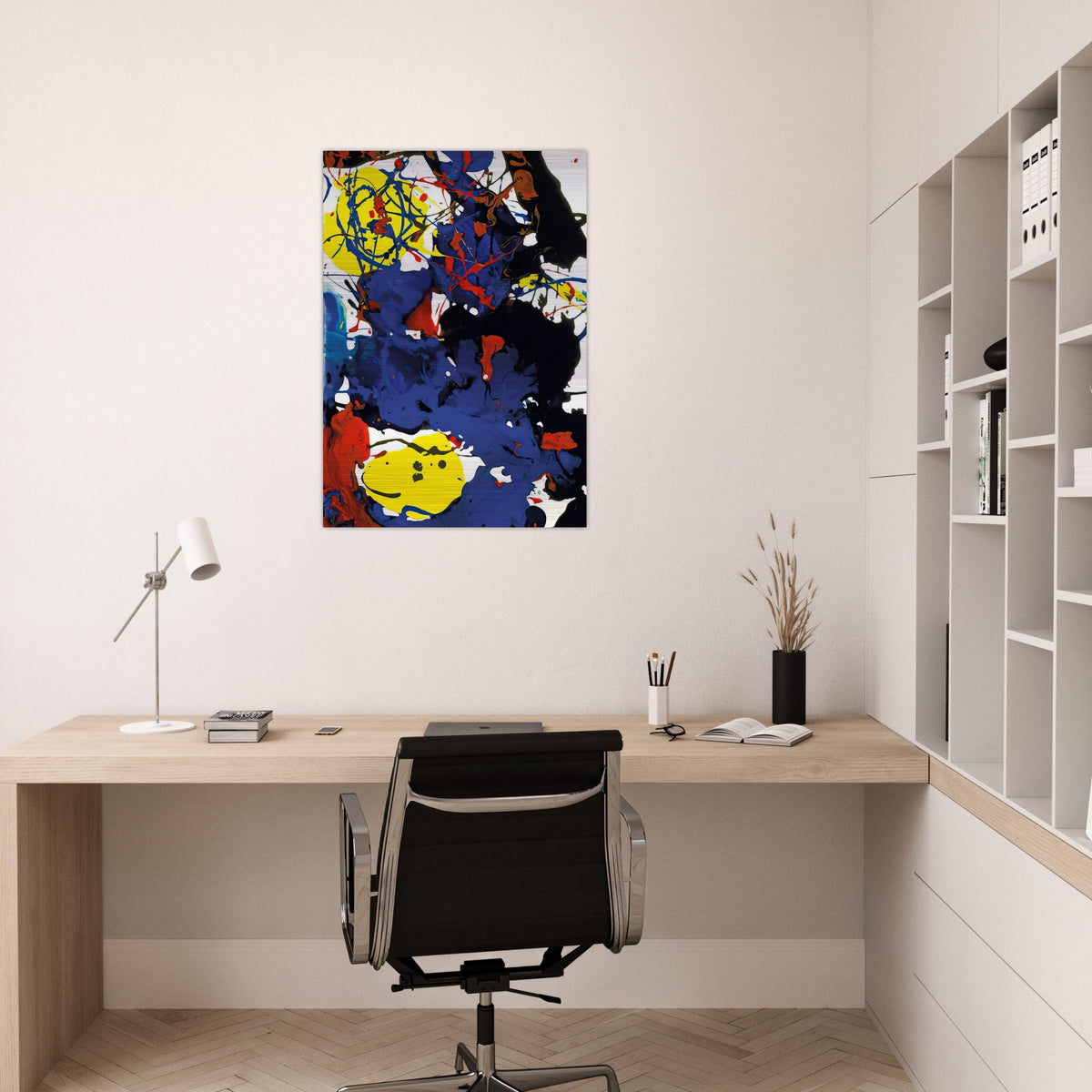 Untitled SFP94-131 SFF 1801 - Sam Francis Brushed Aluminum Print - 70x100 cm / 28x40 inches | Sam Francis Aluminum Print | Sam Francis Prints