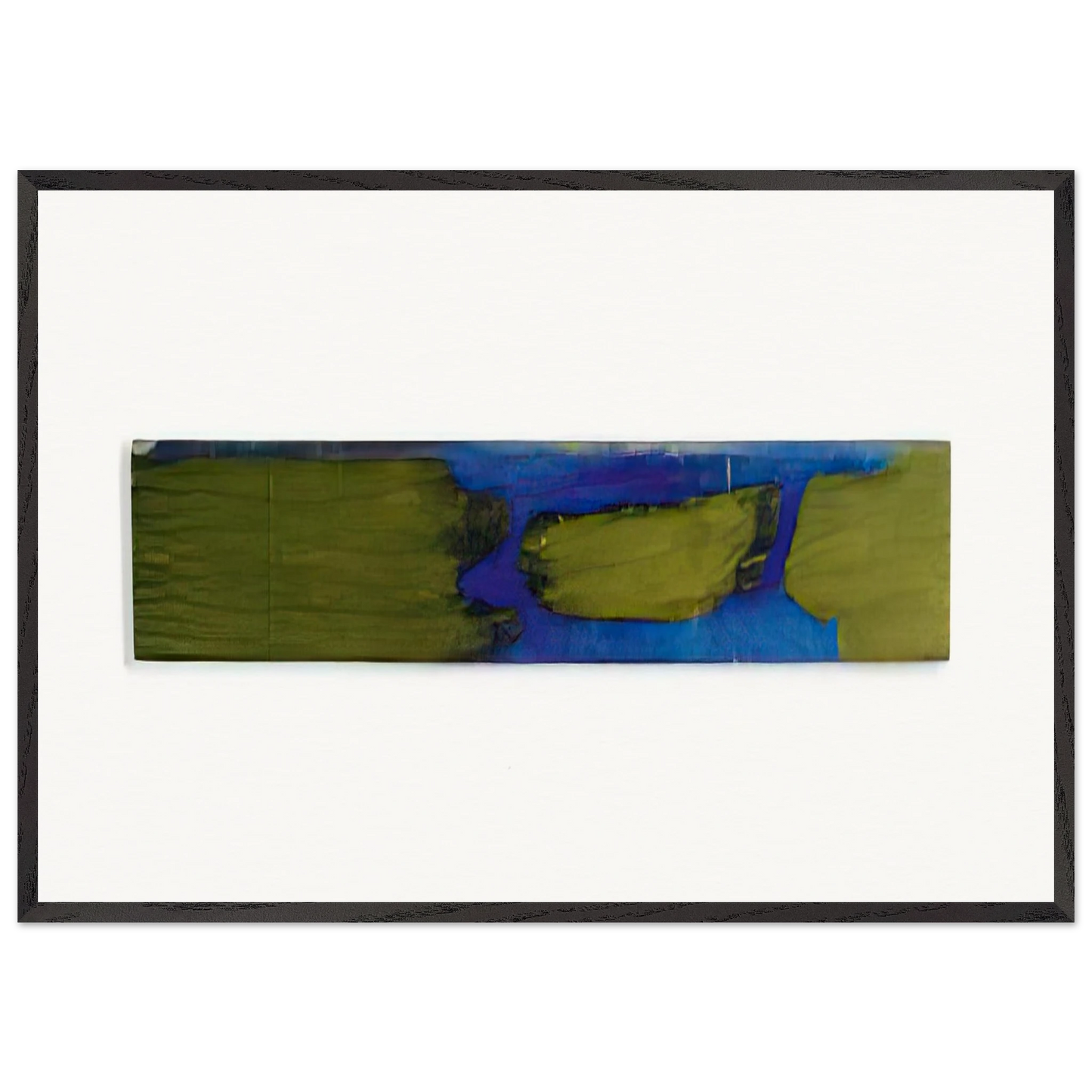 OHNE TITEL 1964 1 - Blinky Palermo 70x100 cm / 28x40 inches Framed Art Print – Black Wooden Frame