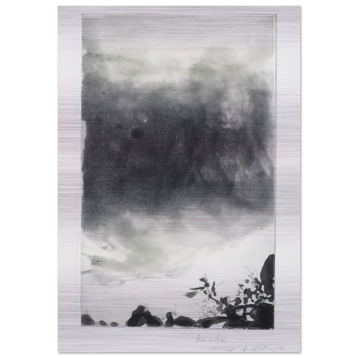PROUSTIANA 1991 - Zao Wou-Ki Brushed Aluminum Print - 70x100 cm / 28x40 inches | Zao Wou-Ki Aluminum Print | Zao Wou-Ki Prints