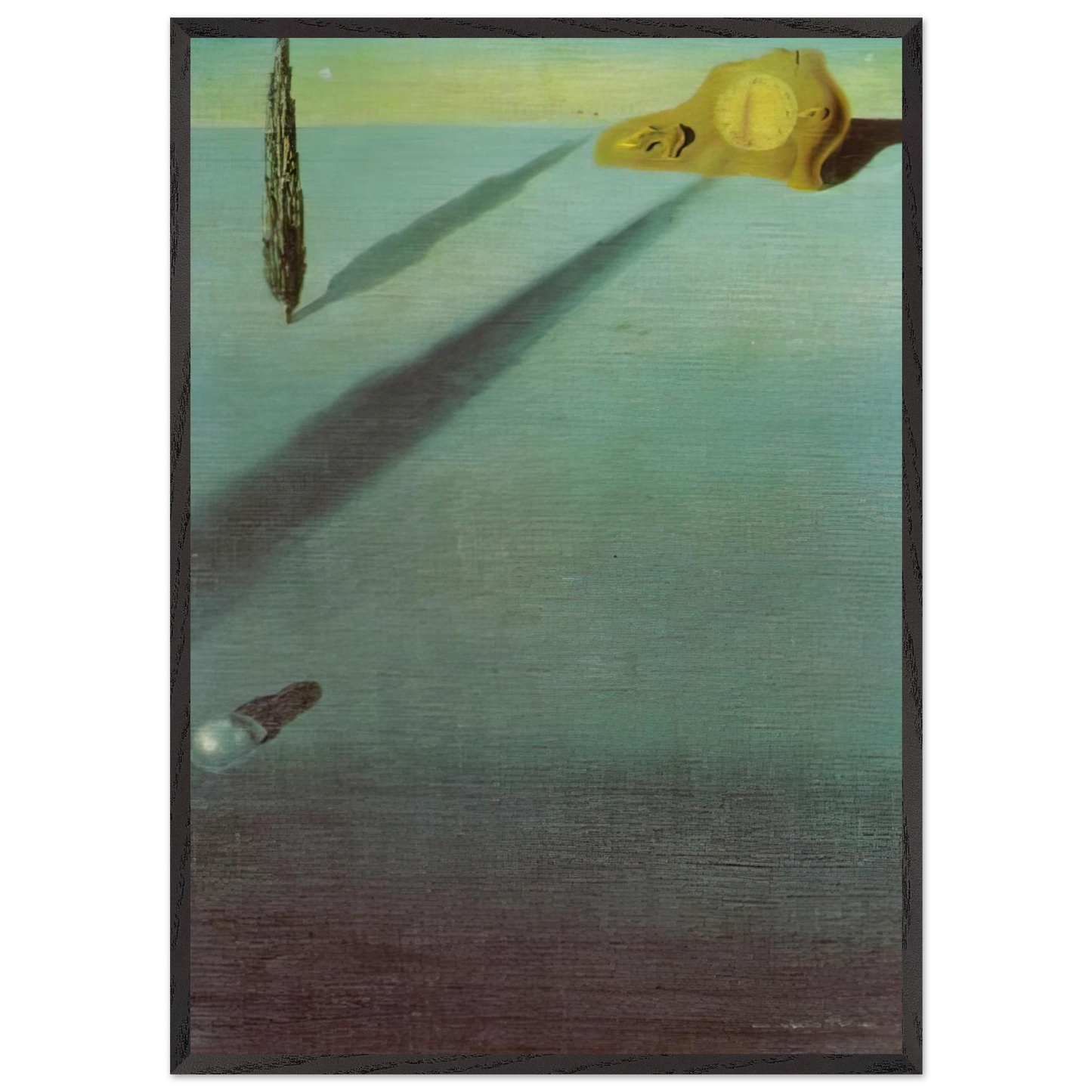 THE SENSE OF SPEED - Salvador Dali 70x100 cm / 28x40 inches Framed Art Print – Black Wooden Frame