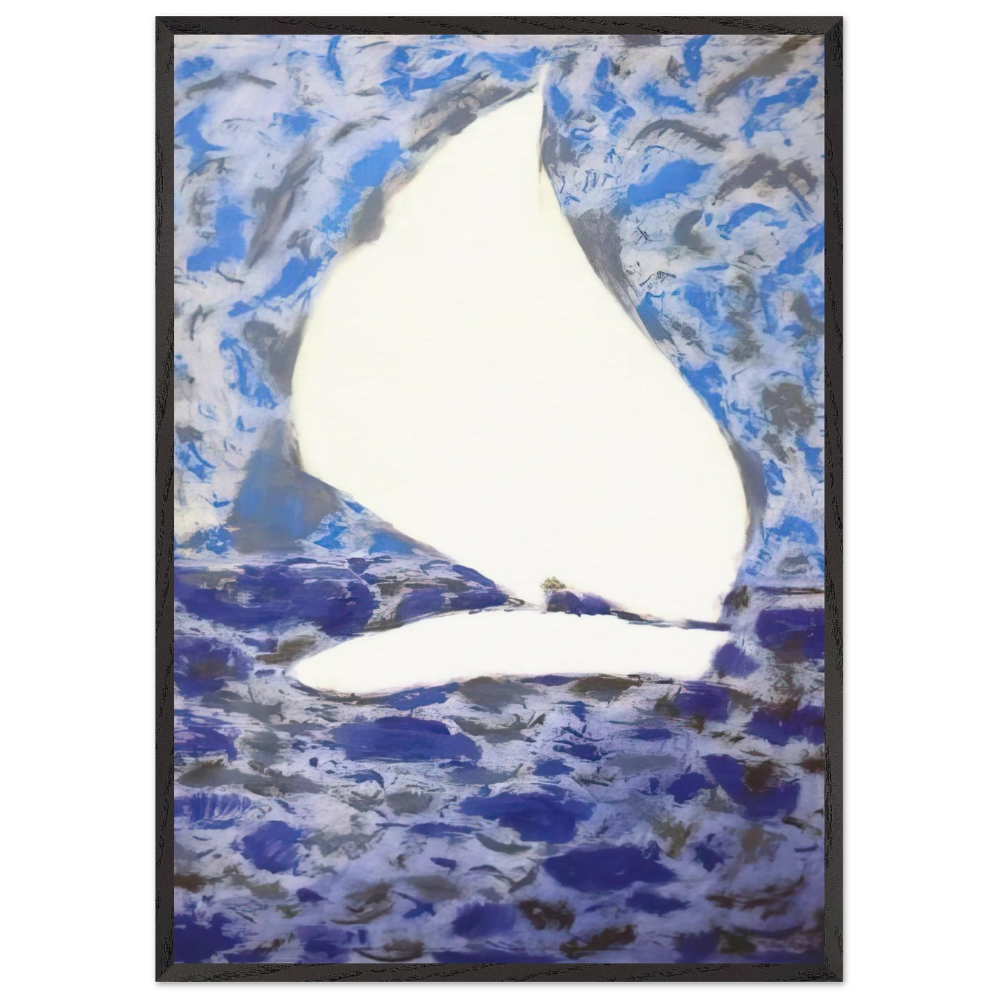 Sail - 1958 - Milton Avery 70x100 cm / 28x40 inches Framed Art Print – Black Wooden Frame